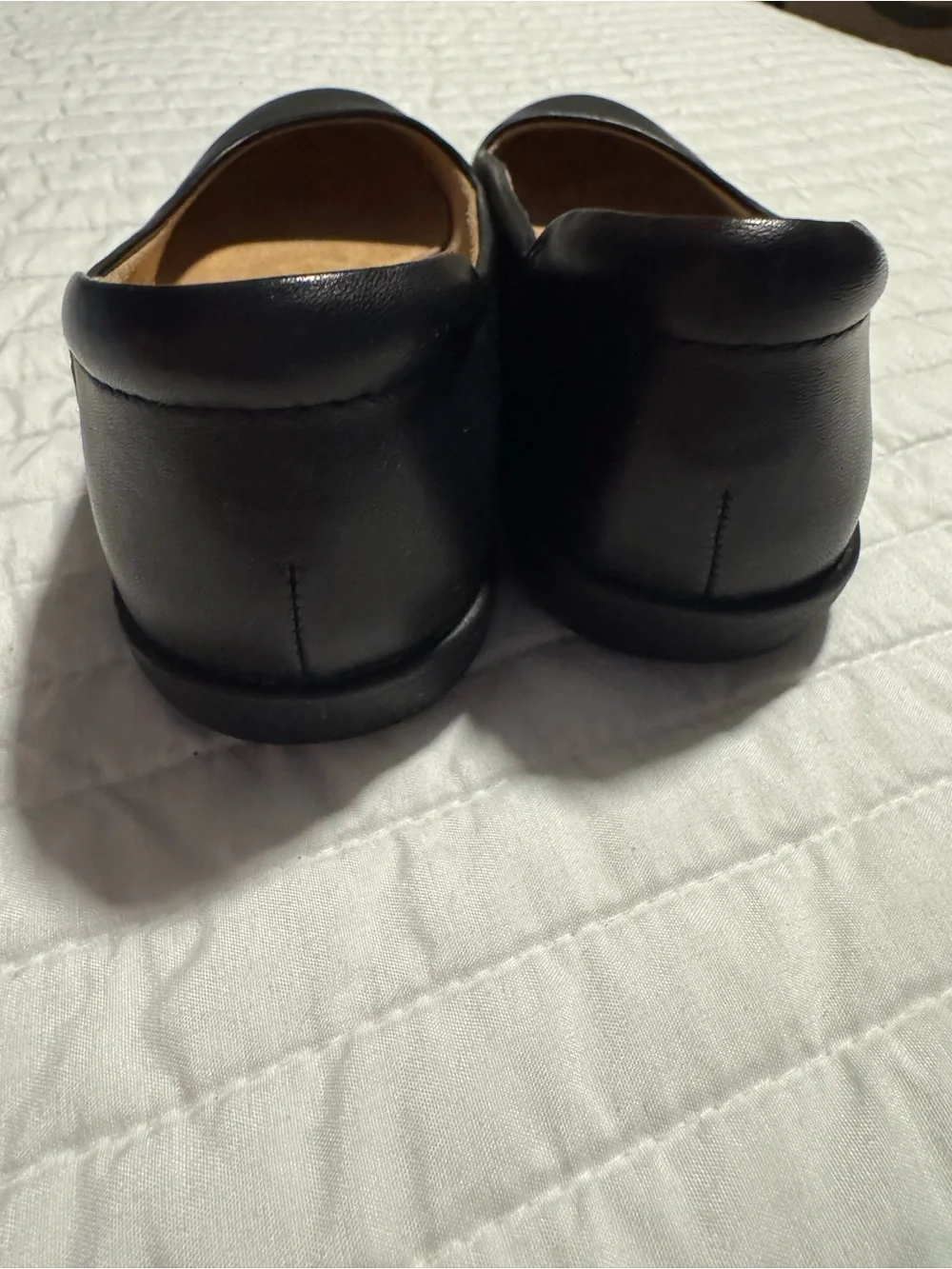 naturalizer black leather comfort ballet flats women’s size 5.5
